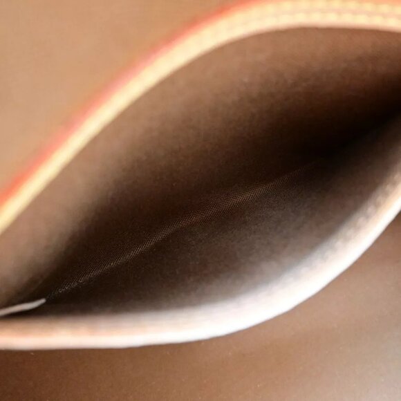 LOUIS VUITTON LV Logo Alma Hand Bag Monogram Leather Brown France M51130 73RJ880 - Picture 12 of 16